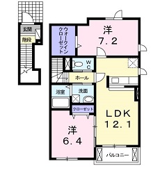 フラワータウン　カメリア2０１・2０２・・2０３は反転240