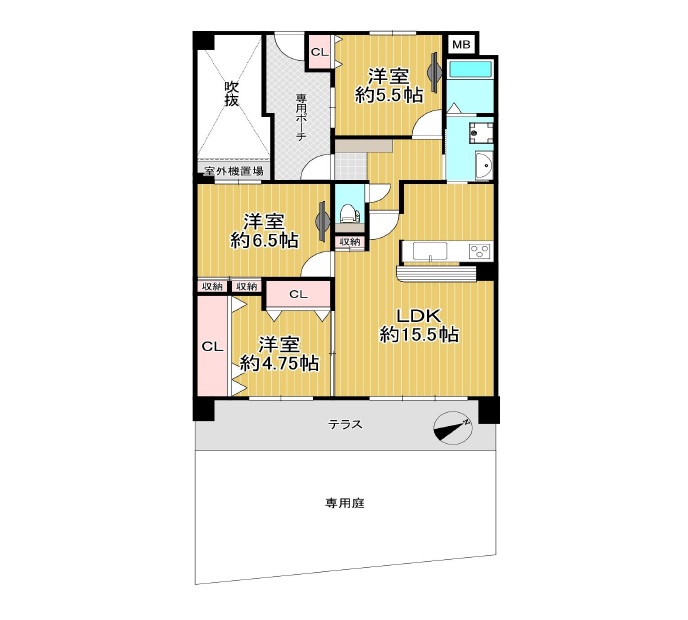 ダイアパレス山田池公園　107号図