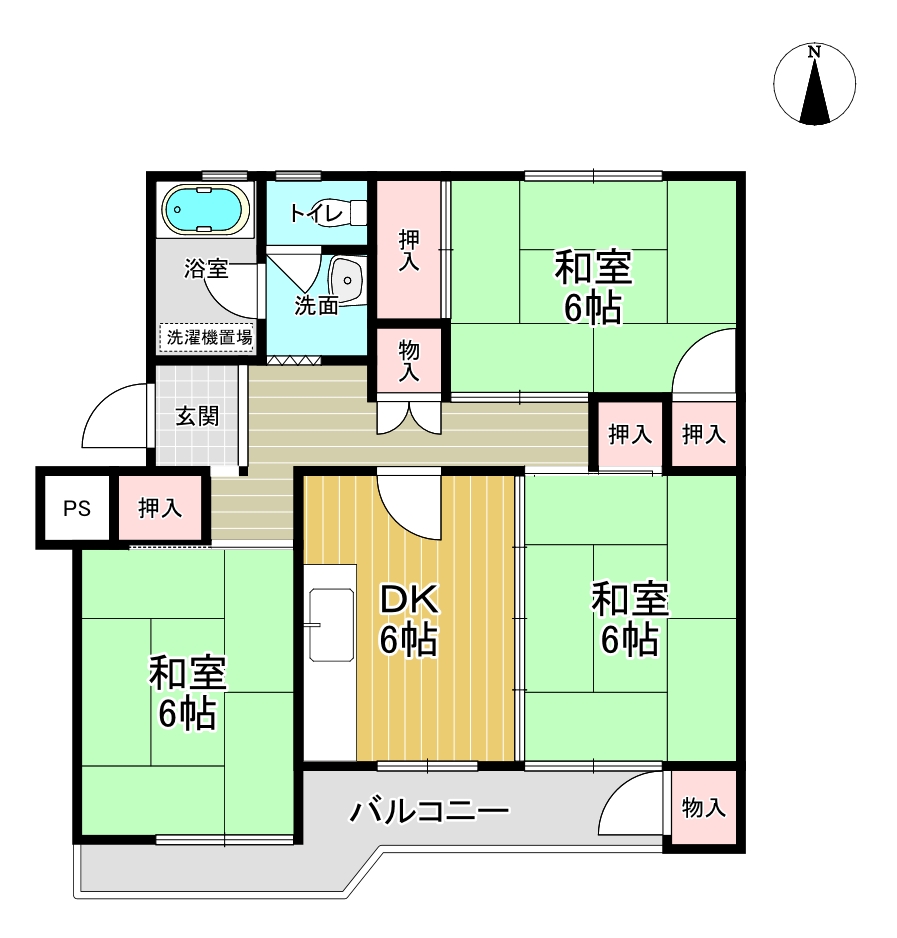 藤阪ハイツA5-301図面