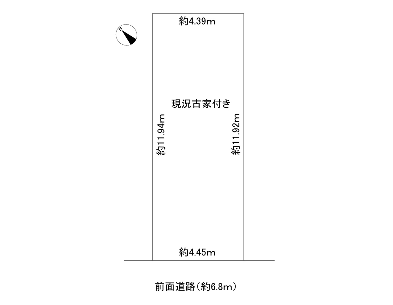 長尾西町古家付図